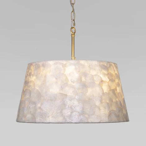 Подвесной светильник латунь/перламутр Smart Eurosvet Pearl 101013/5 (Умный дом, WiFi, Алиса, голосовое управление)