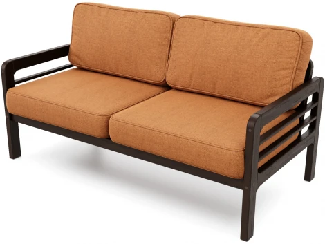 Диван Arsko прямой Бергер Б венге рогожка оранжевая