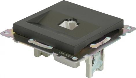 Розетка Ethernet RJ-45 (графит) Stekker Катрин 49418
