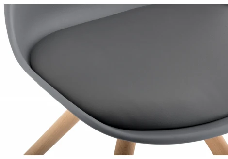 Обеденный стул Woodville Bonito серый 11328