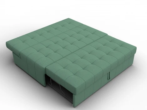 Диван прямой Лига-107 (160) (ЛДСП,Брус,Фанера,Рогожка/Зеленый) Лига Диванов 134916