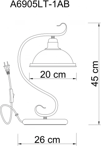 Интерьерная настольная лампа Arte Lamp Safari A6905LT-1AB (220V)