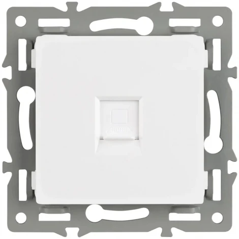 Механизм компьютерной розетки SCT-MPC1-PL-WH (RJ-45, CAT6) (Arlight) 045301