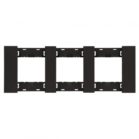 Рамка 3-ая черный матовый Meiton AA4802M3AG