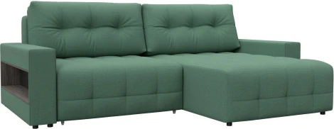 Диван угловой с полками Лига-053 НПБ Лига Диванов (Рогожка) арт.128934