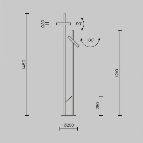 Торшер Maytoni Trust MOD460FL-L6BS3K