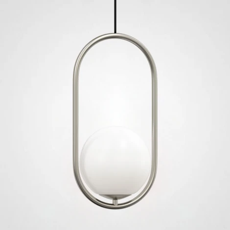Подвесной светильник Matthew Mccormick Hoop 40 Silver Mila Pendant ImperiumLoft Hoop-B01 (179965-22) (220V, на проводе, шар)