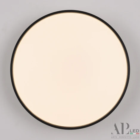 Потолочный светильник круглый светодиодный APL LED Toscana 3315.XM302-1-328/18W/3K Black (220V, круглые)