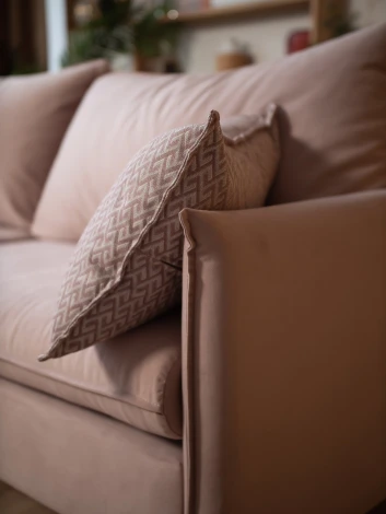 СКАНДИ Диван тканевый прямой розовый D1 furniture арт.AAA41309013