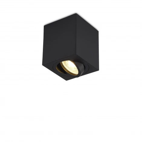 Накладной светодиодный светильник GU10 черный без лампы Donolux Basis DL18613SQ1B