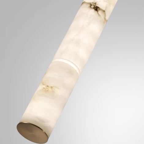 Подвесной светильник Odeon Light Marbella 6674/15L латунь/металл/алебастр IP20 LED 15W 680Лм 3000K/4000K (220V, на проводе, круглые)