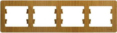 Рамка на 4 поста (дуб) Systeme Electric Glossa GSL000504