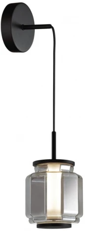Подвесной светильник Odeon Light Jam 5408/5L черный/дымчатый/металл/стекло/акрил LED 5W 3000K 304Лм (220V, на проводе, круглые)