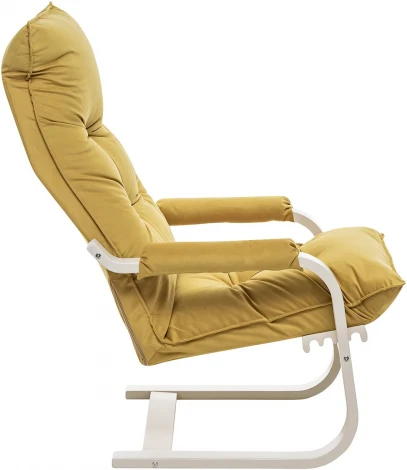 Кресло-трансформер Leset Оливер (Фанера,Березовый шпон,Металл,Велюр/Желтый) арт.2500000118593