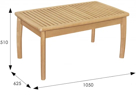 Стол журнальный Массив решетка бук от фабрики Mebelik
