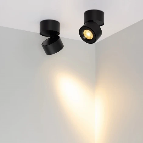 Спот светодиодный SP-POINT-SURFACE-R85-12W Warm3200-MIX (BK, 15 deg, 230V) (Arlight, IP20 Металл) 058607