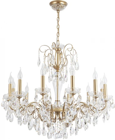 Подвесная люстра Crystal Lux MONTANA SP12 (220V, подвески, на цепи, подсвечник, свеча)