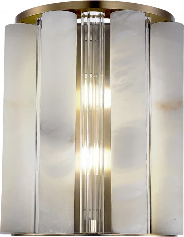 Настенный светильник ST Luce Delight SL1516.301.02 Бронза, Прозрачный/Белый алебастр E14 2*40W (220V)