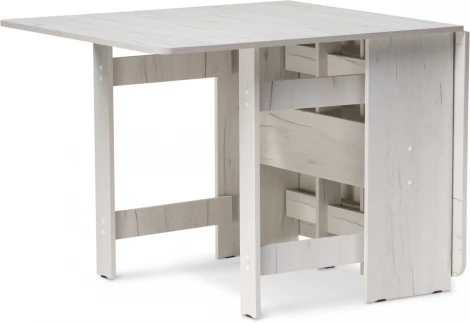 Стол деревянный Woodville Йентель 170х85х76 дуб крафт белый