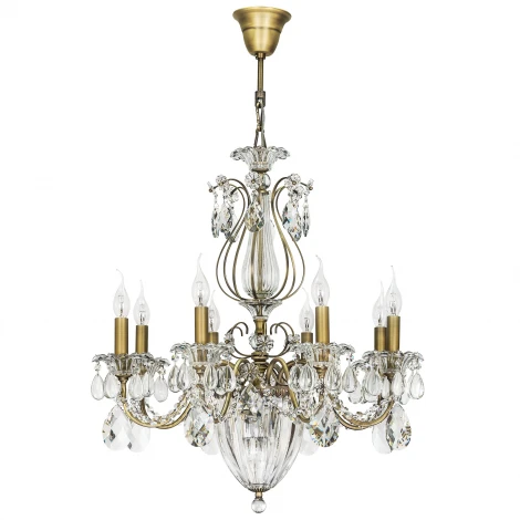 Подвесная люстра Osgona Schon 790111 (220V, хрусталь, подсвечник, свеча)
