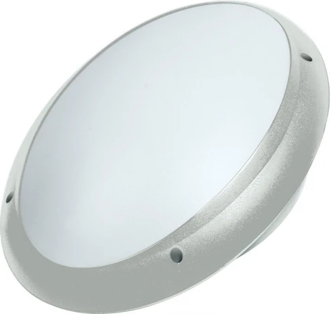 Светильник настенно-потолочный уличный Horoz Акуа, 1 плафон, серебро с белым