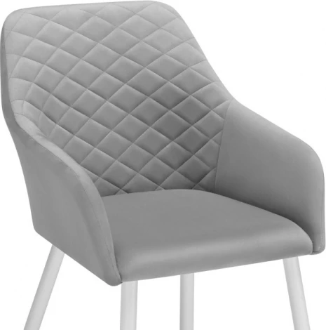 Кресло Стив (Стив светло-серый / белый) Notta арт.570172