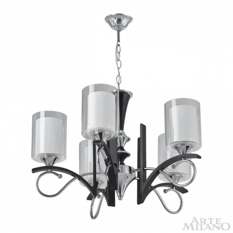 Подвесная люстра Arte Milano Florentia-9167 309167/5 Bk/Ni (220V, на цепи)