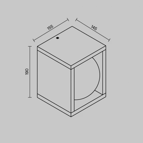 Настенный светильник уличный Maytoni Slate O483WL-L10GF3K