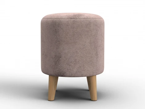 Пуф 002 (ДСП,Фанера/Дерево/Велюр/Бежевый) Лига Диванов 132353