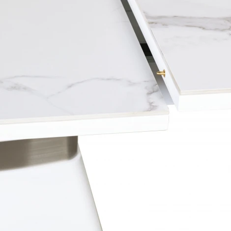 Стол раскладной Madison (140+40 см) испанская керамика белый Top Concept 2001000000937