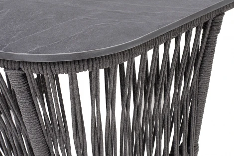 "Лугано" журнальный стол 76х76 H55 см из HPL, цвет "серый гранит" 4SIS арт.УТ-00009905