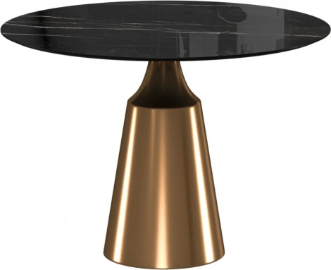 Стол Bradex Home Yoda диам.100см, керамогранит черный мрамор (RF 0653)