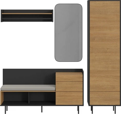 Композиция Look 10 ОГОГО (арт.843428), (ЛДСП/Черный)