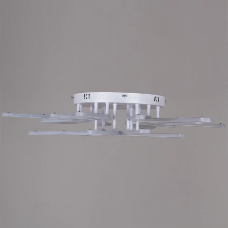 Потолочная люстра светодиодная на штанге с пультом с регулировкой цветовой температуры, яркости и ночным режимом Reluce 59090-0.3-6+3 WH