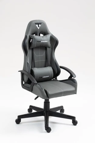 Кресло спортивное TopChairs Wyvern серо-черный арт.УТ000039485