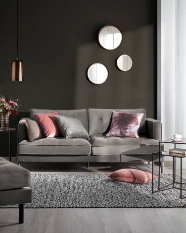 Настенное зеркало La Forma (ex Julia Grup) Wilton (Черный,Золотой/ Металл,Медь,Стекло,Сталь)