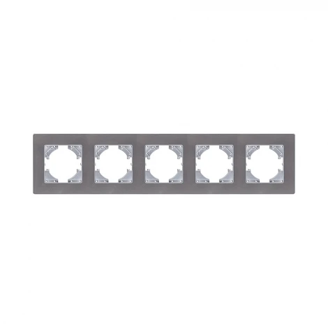 Рамка 5-постовая серый Kollinger Eleganz Acryl EA5GY