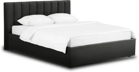 Кровать Queen Sofia 1600 Lux ОГОГО (арт.671743), (Ткань/Черный)