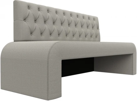 Диван кухонный прямой Кармен Люкс (Бежевый/Рогожка) Лига Диванов арт.123834