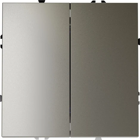 Выключатель двухклавишный (шелк) Voltum S70 VLS020104