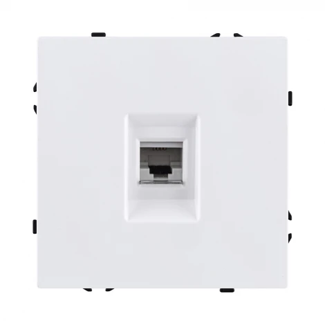 Розетка телефонная RJ11 белый матовый Kollinger Eclipse EC-019WH