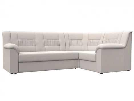 Диван угловой Карелия правый угол (ДСП,ЛДСП/Пластик/Замша/Бежевый) Лига Диванов 128142