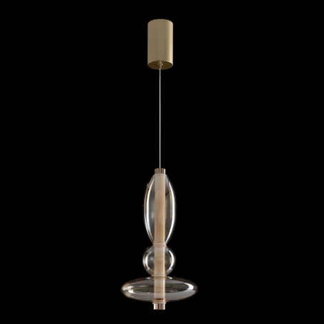 Подвесной светильник светодиодный Crystal Lux QUASAR SP10W LED AMBER (220V, на проводе, круглые)