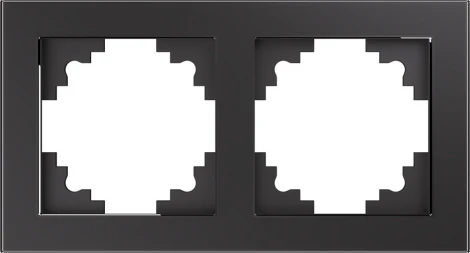 Рамка на 2 поста (графит) Stekker Катрин 39540