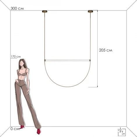 Подвесной светильник Loft It Liana 10221/2050 (LED, 220V)