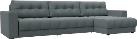 Диван угловой с декором Лига-049 НПБ Лонг Лига Диванов (Рогожка) арт.128291