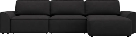 Диван угловой Лига-048 НПБ лонг Лига Диванов (Замша) арт.128506