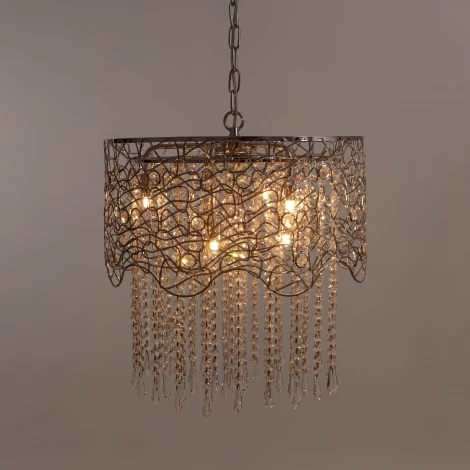 Подвесная люстра Abrasax X9118A/6CH (220V, на цепи, круглые)