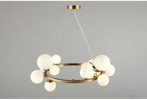 Подвесной светильник Aployt Letizia APL.314.03.14 (220V, на тросе, шарики, кольцо, молекулы)
