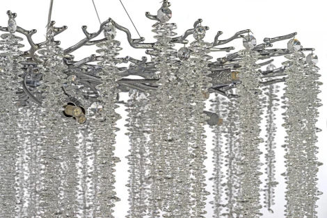 Подвесная люстра хрустальная Dio D`arte Tavenna Nickel Tavenna H 1.5.100.100 N (220V, на тросе)